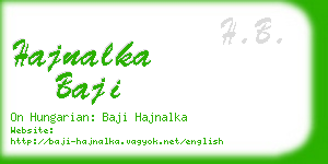 hajnalka baji business card